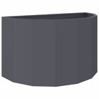 Fioriera Antracite 90 x 45 x 50 cm Acciaio