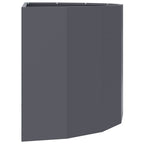 Fioriera Antracite 90 x 45 x 50 cm Acciaio