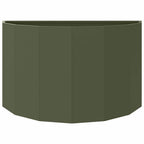 Fioriera Verde oliva 90 x 45 x 50 cm Acciaio