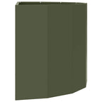 Fioriera Verde oliva 90 x 45 x 50 cm Acciaio