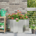 Fioriera Argento 90 x 45 x 50 cm Acciaio zincato