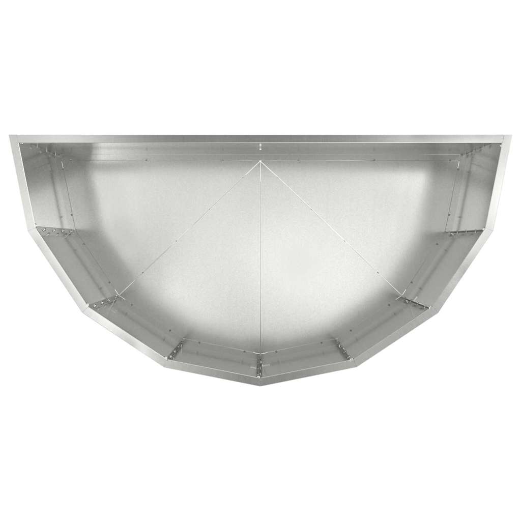 Fioriera Argento 90 x 45 x 50 cm Acciaio zincato