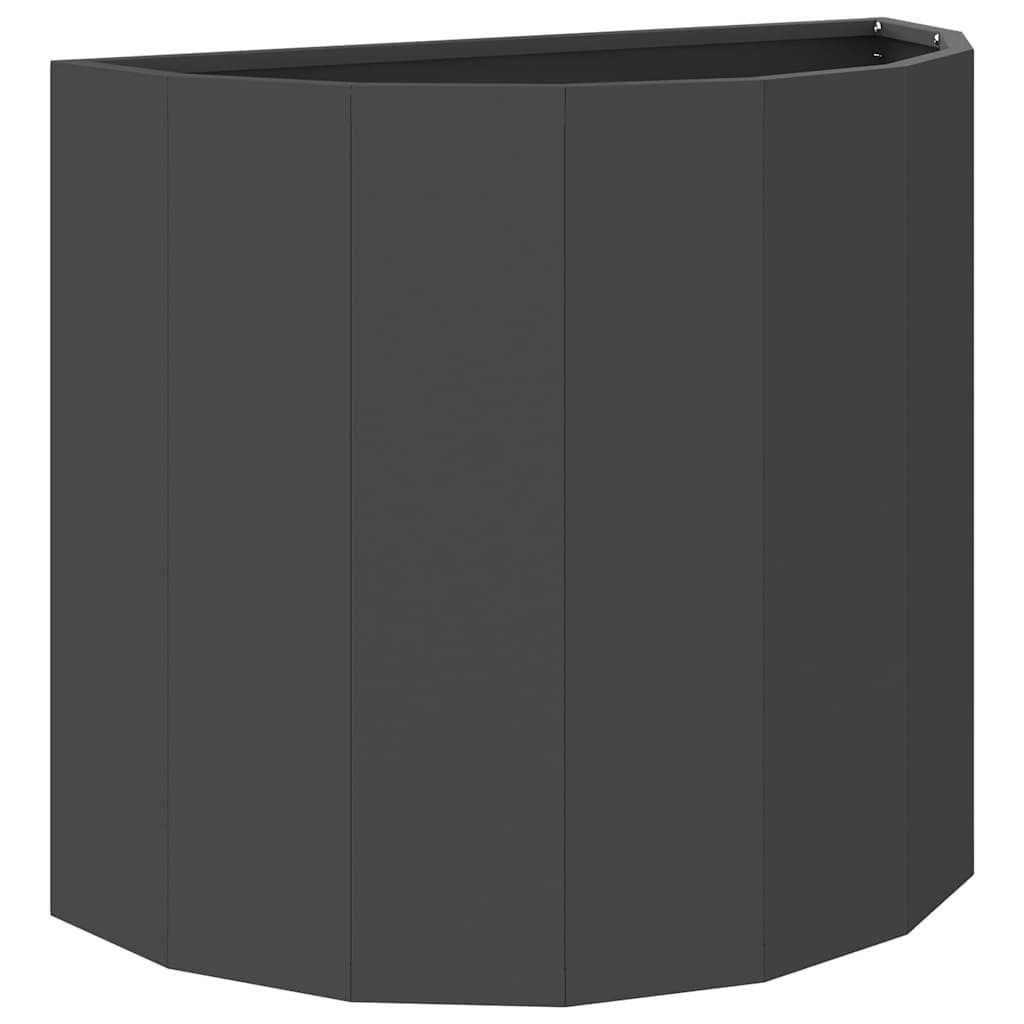 Fioriera Nero 60 x 30 x 50 cm Acciaio