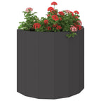 Fioriera Nero 60 x 30 x 50 cm Acciaio