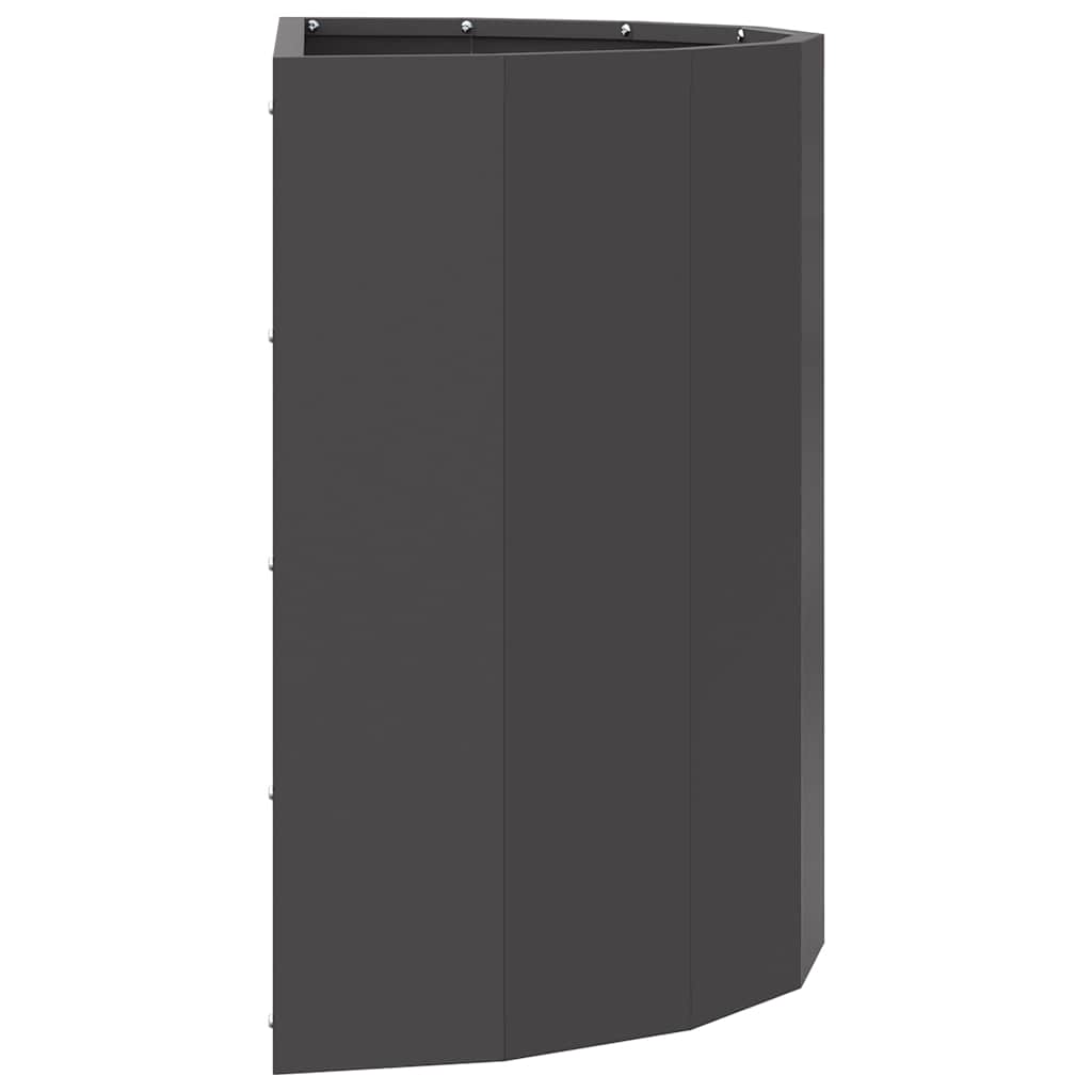 Fioriera Nero 60 x 30 x 50 cm Acciaio