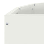 Fioriera Bianco 60 x 30 x 50 cm Acciaio