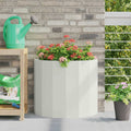 Fioriera Bianco 60 x 30 x 50 cm Acciaio