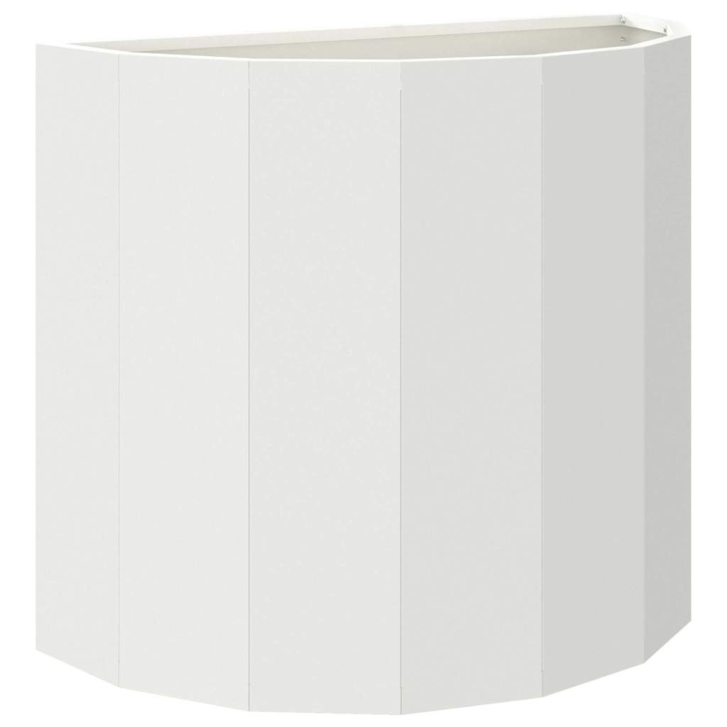 Fioriera Bianco 60 x 30 x 50 cm Acciaio