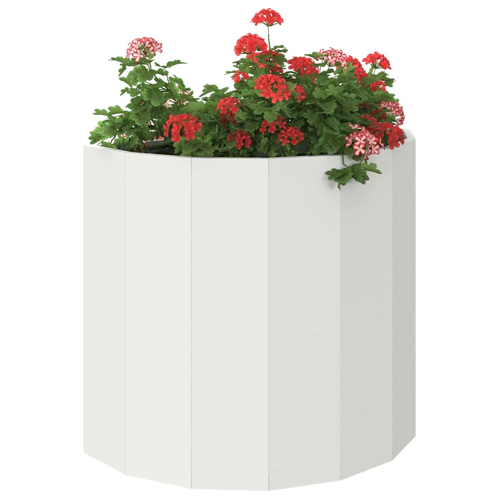 Fioriera Bianco 60 x 30 x 50 cm Acciaio