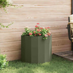 Fioriera Verde oliva 60 x 30 x 50 cm Acciaio
