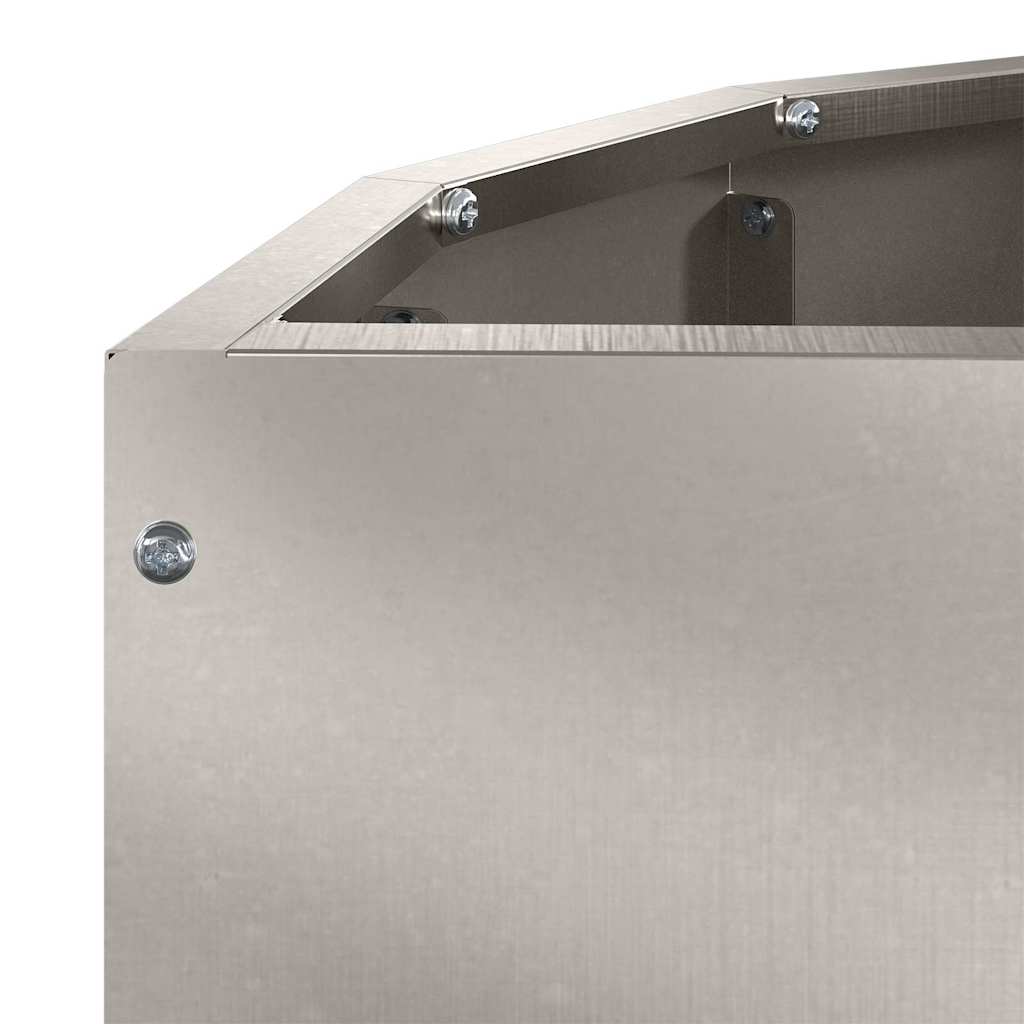 Fioriera Argento 60 x 30 x 50 cm Acciaio inossidabile