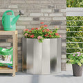 Fioriera Argento 60 x 30 x 50 cm Acciaio inossidabile