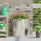 Fioriera Argento 60 x 30 x 50 cm Acciaio inossidabile