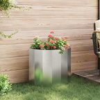 Fioriera Argento 60 x 30 x 50 cm Acciaio inossidabile