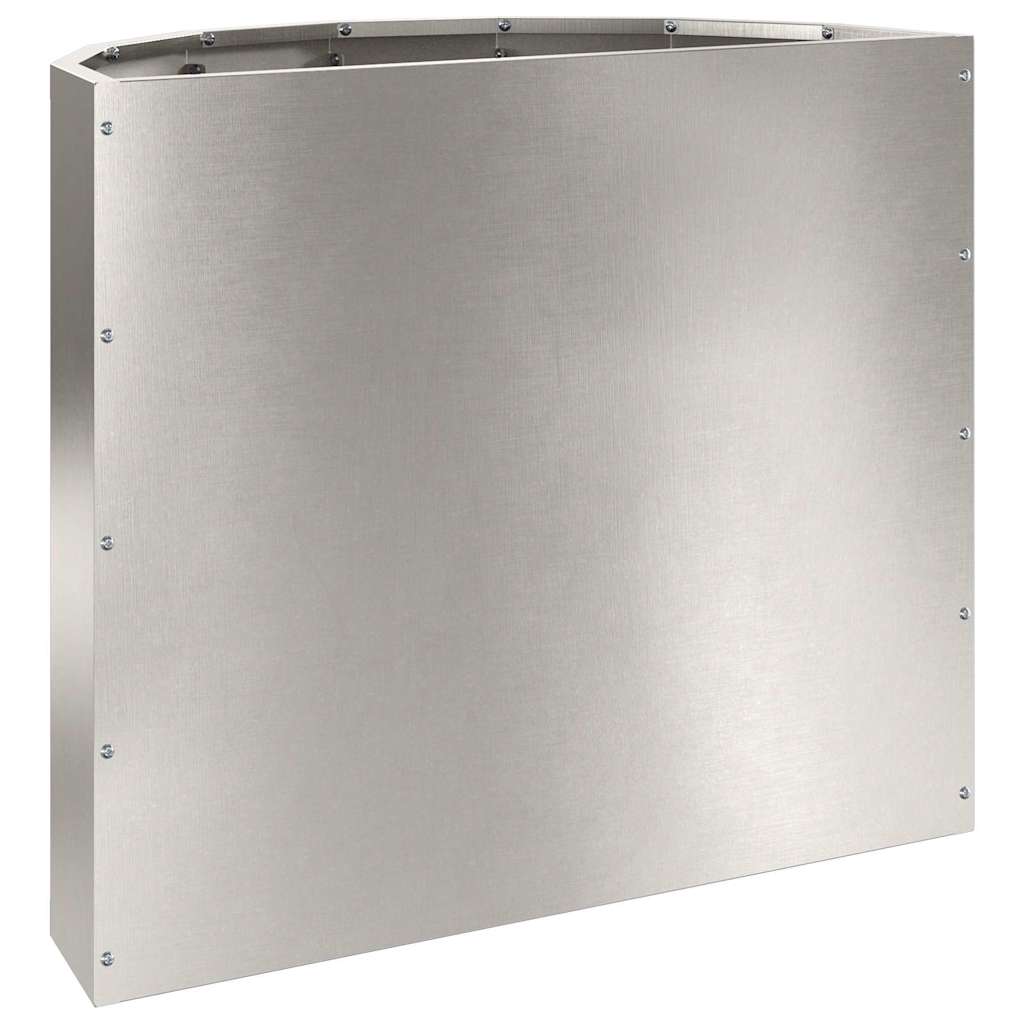 Fioriera Argento 60 x 30 x 50 cm Acciaio inossidabile