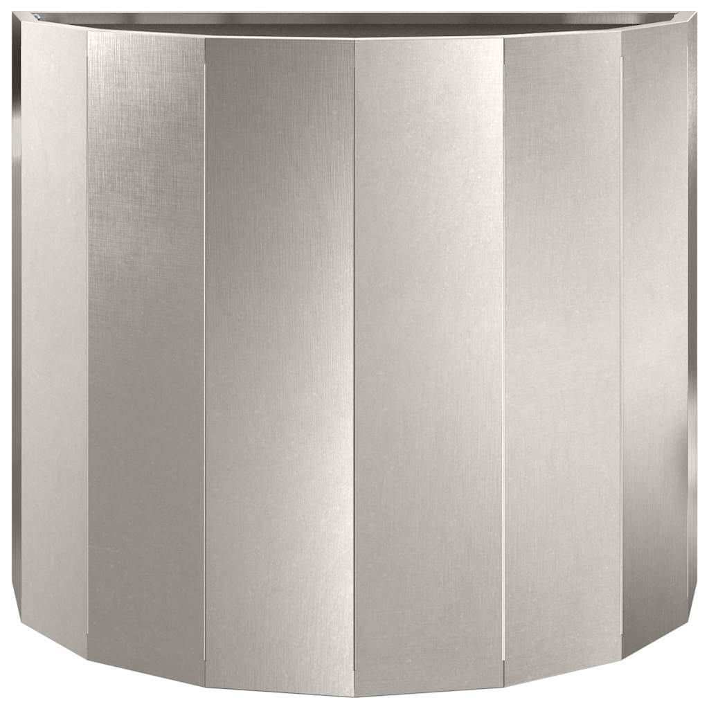 Fioriera Argento 60 x 30 x 50 cm Acciaio inossidabile