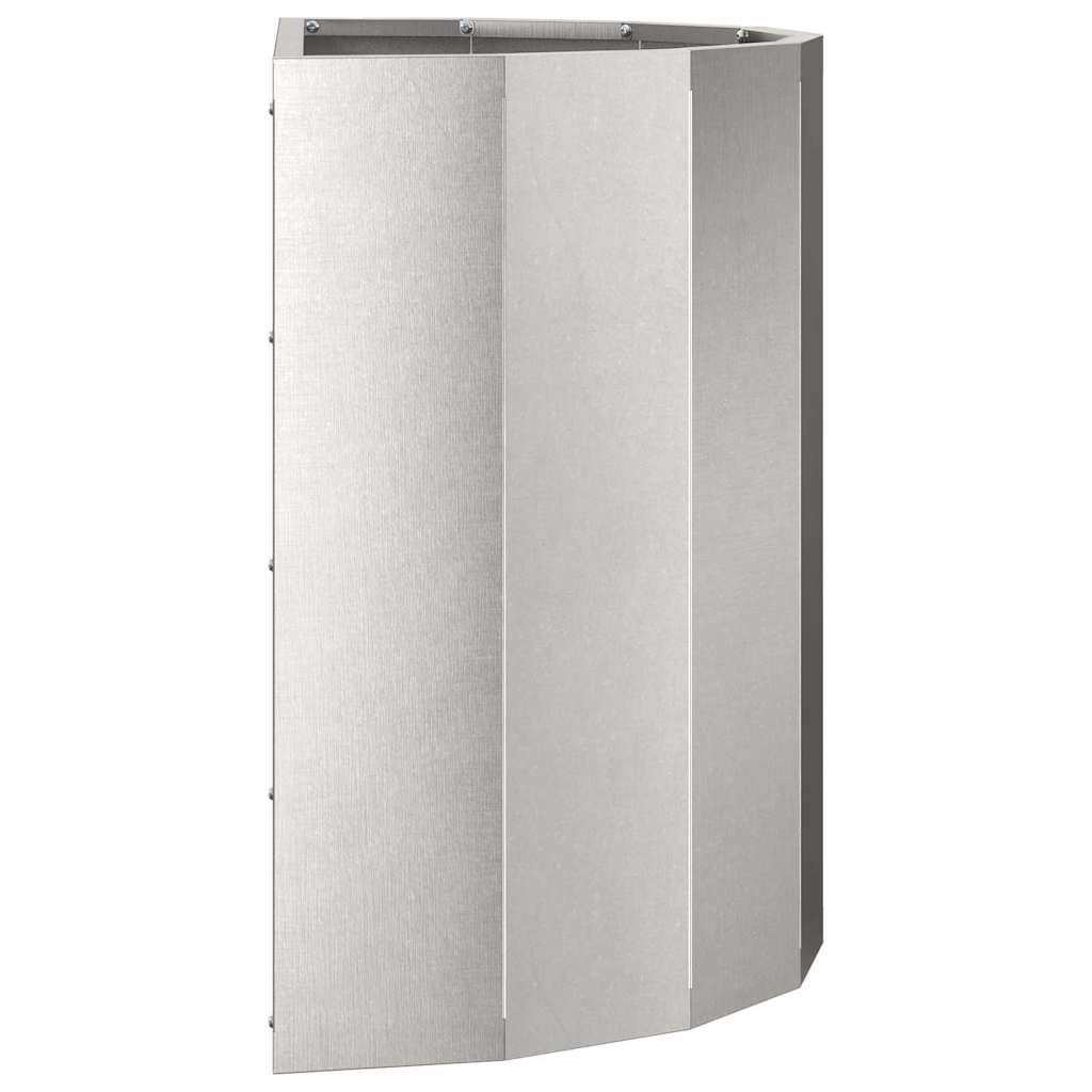 Fioriera Argento 60 x 30 x 50 cm Acciaio inossidabile