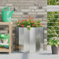 Fioriera Argento 60 x 30 x 50 cm Acciaio zincato