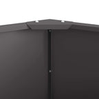 Fioriera Nero 120 x 120 x 35 cm Acciaio