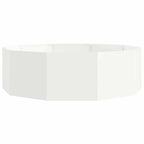 Fioriera Bianco 120 x 120 x 35 cm Acciaio