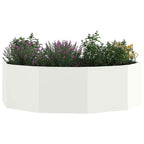 Fioriera Bianco 120 x 120 x 35 cm Acciaio