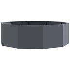 Fioriera Antracite 120 x 120 x 35 cm Acciaio