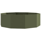 Fioriera Verde oliva 120 x 120 x 35 cm Acciaio