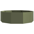Fioriera Verde oliva 120 x 120 x 35 cm Acciaio