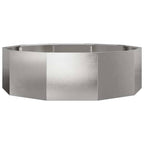 Fioriera Argento 120 x 120 x 35 cm Acciaio inossidabile