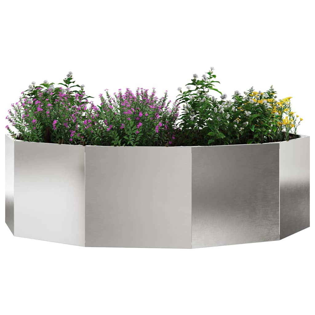 Fioriera Argento 120 x 120 x 35 cm Acciaio inossidabile