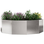 Fioriera Argento 120 x 120 x 35 cm Acciaio inossidabile