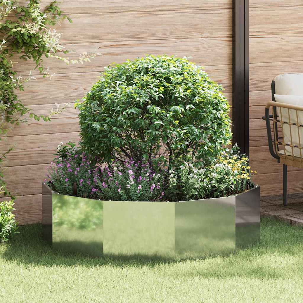 Fioriera Argento 120 x 120 x 35 cm Acciaio zincato