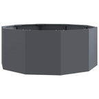 Fioriera Antracite 90 x 90 x 35 cm Acciaio