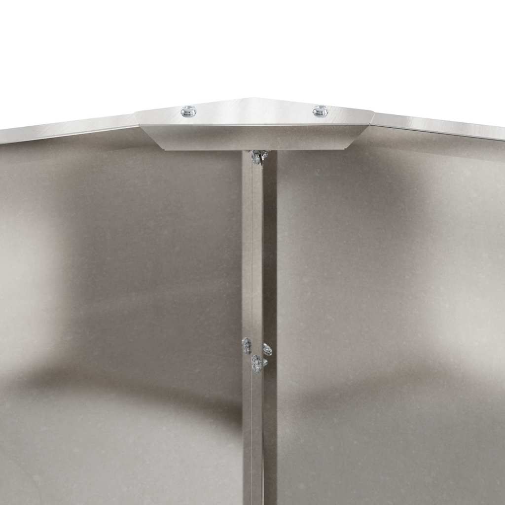 Fioriera Argento 90 x 90 x 35 cm Acciaio inossidabile