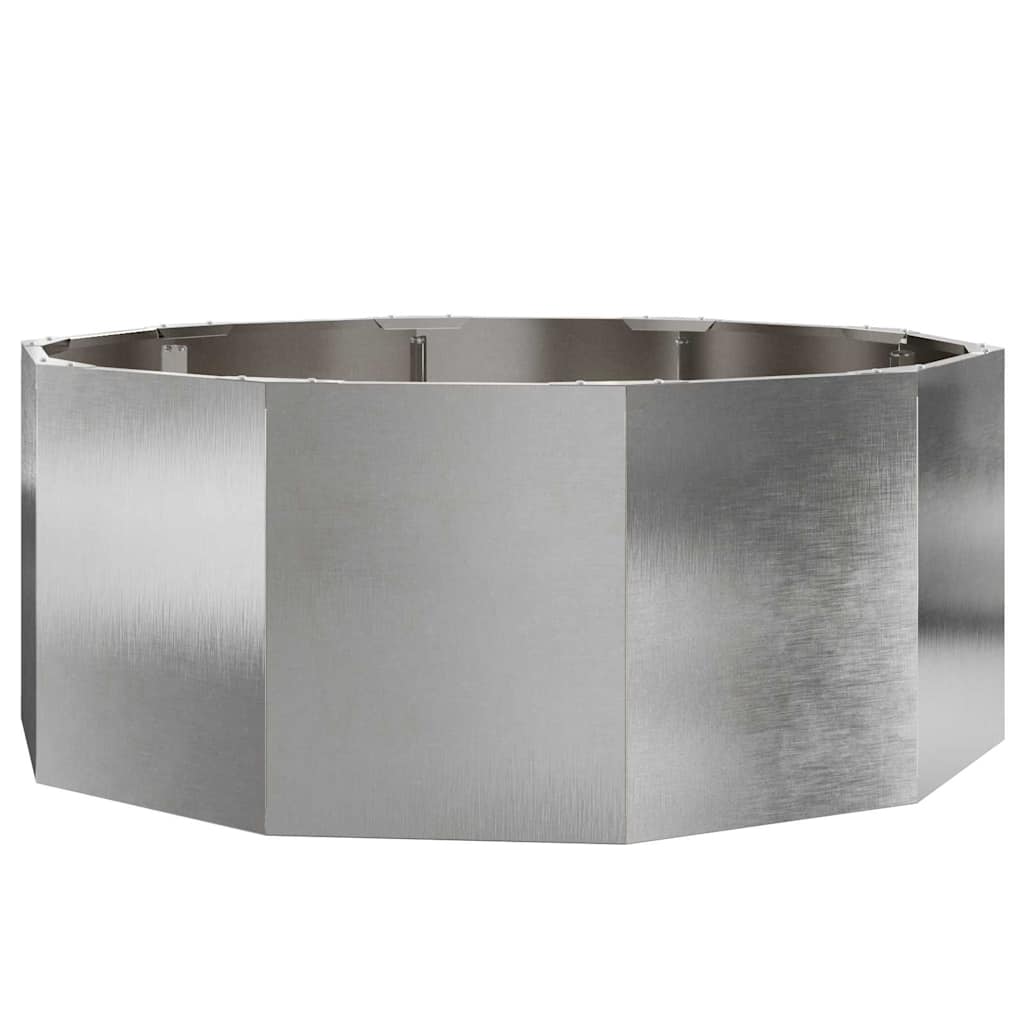 Fioriera Argento 90 x 90 x 35 cm Acciaio inossidabile
