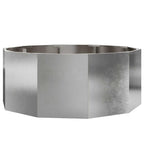 Fioriera Argento 90 x 90 x 35 cm Acciaio inossidabile