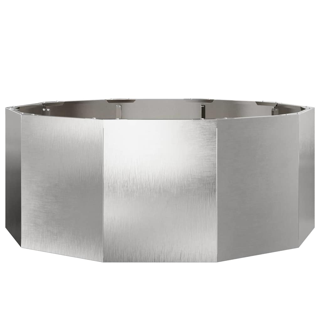 Fioriera Argento 90 x 90 x 35 cm Acciaio inossidabile