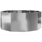 Fioriera Argento 90 x 90 x 35 cm Acciaio zincato