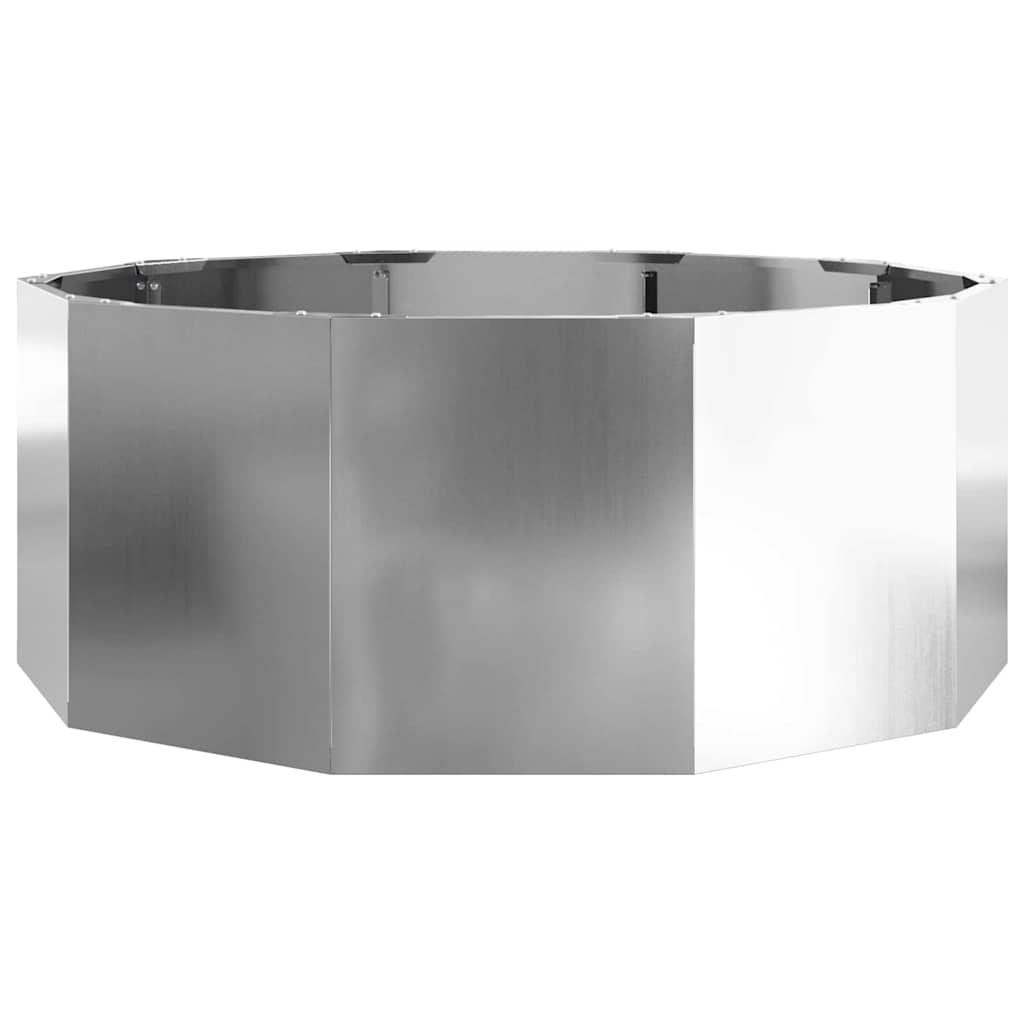 Fioriera Argento 90 x 90 x 35 cm Acciaio zincato