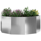 Fioriera Argento 90 x 90 x 35 cm Acciaio zincato