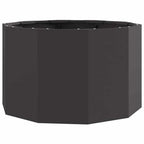 Fioriera Nero 60 x 60 x 35 cm Acciaio