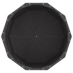 Fioriera Nero 60 x 60 x 35 cm Acciaio