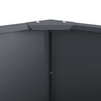 Fioriera Antracite 60 x 60 x 35 cm Acciaio