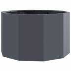 Fioriera Antracite 60 x 60 x 35 cm Acciaio