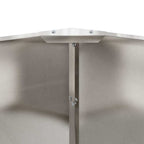 Fioriera Argento 60 x 60 x 35 cm Acciaio inossidabile