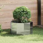 Fioriera Argento 60 x 60 x 35 cm Acciaio inossidabile