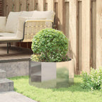 Fioriera Argento 60 x 60 x 35 cm Acciaio inossidabile