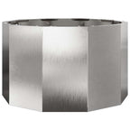 Fioriera Argento 60 x 60 x 35 cm Acciaio inossidabile