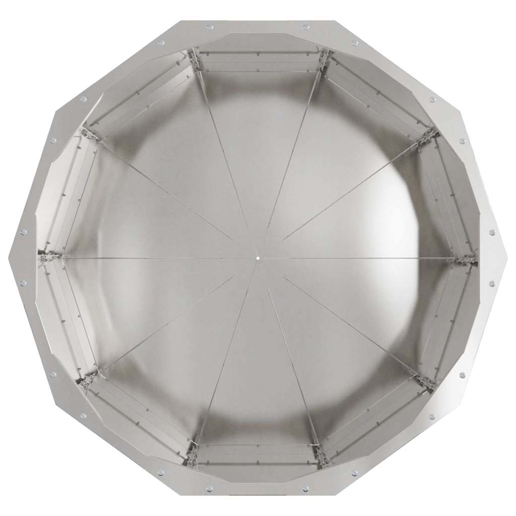 Fioriera Argento 60 x 60 x 35 cm Acciaio inossidabile