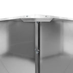 Fioriera Argento 60 x 60 x 35 cm Acciaio zincato